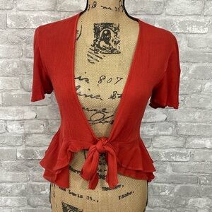 Mustard Seed Ruffle Tie Wrap